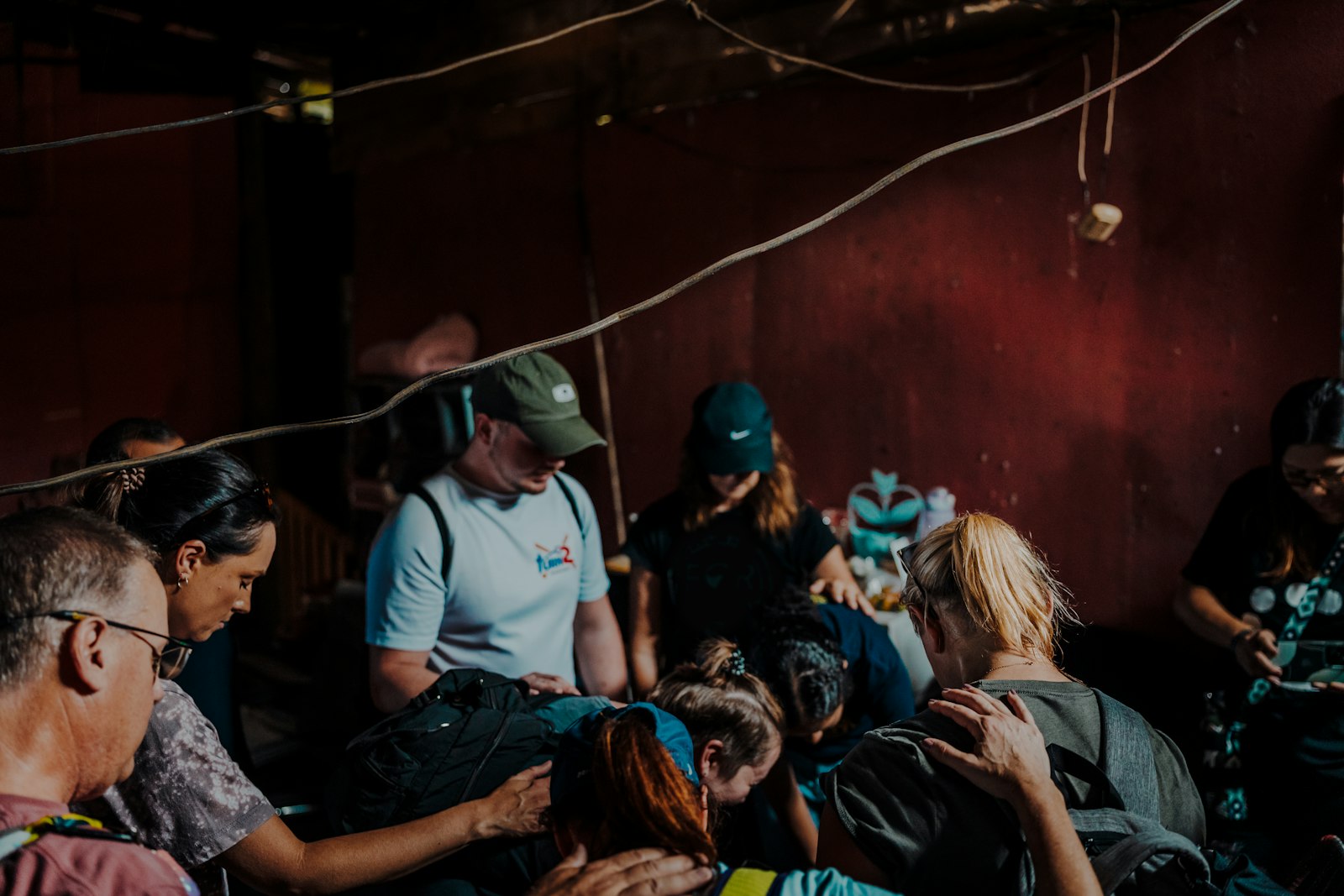 A group of people standing together